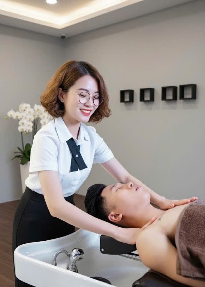 Gội đầu massage nữ